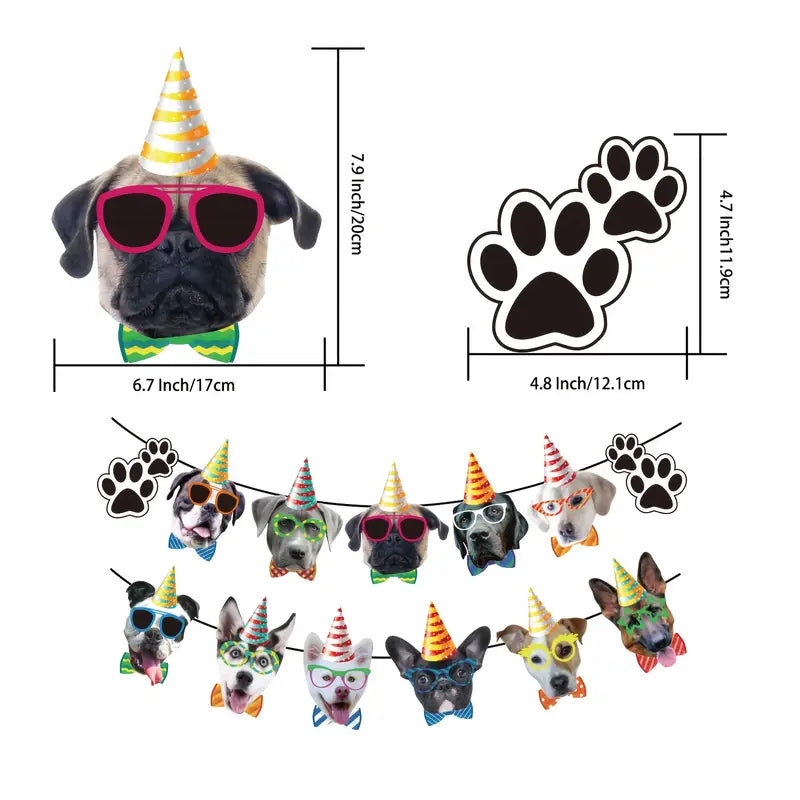 Banderin de cumpleaños Caritas