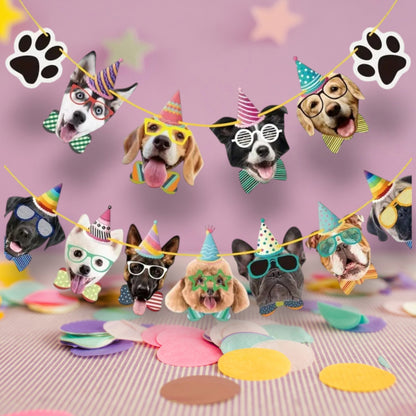 Banderin de cumpleaños Caritas